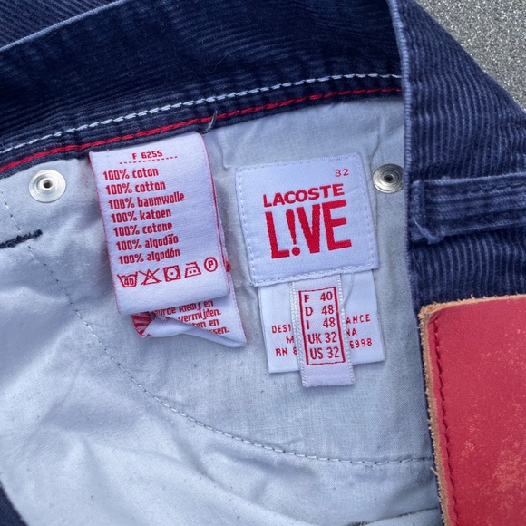 Lacoste Corduroy Pants - Size 32 - Picture 6 of 12